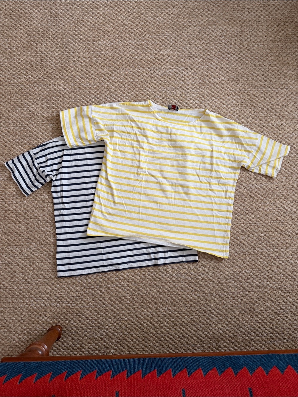 Bundle: 2 J Crew x Saint James boat neck Striped Tees